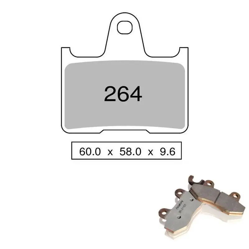 Pastiglie freno posteriori Nissin per suzuki gsx-r 600 anniversary 2005 - Mescola Sinterizzata ST/MX 03 442P26403