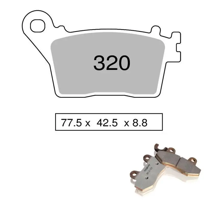 Pastiglie freno posteriori Nissin per Suzuki GSX-R 750 11-17 - Mescola Sinterizzata ST/MX 03 442P32003