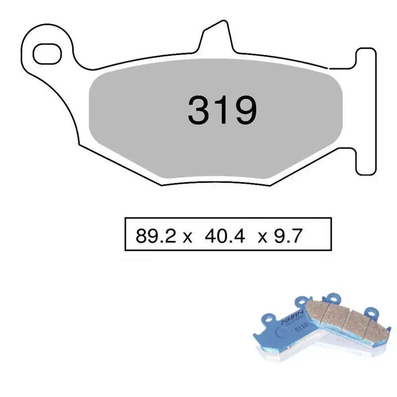 Pastiglie freno posteriori Nissin per Suzuki V-Strom 1000 ABS 14-19 - Mescola Organica NS 04 442P31904