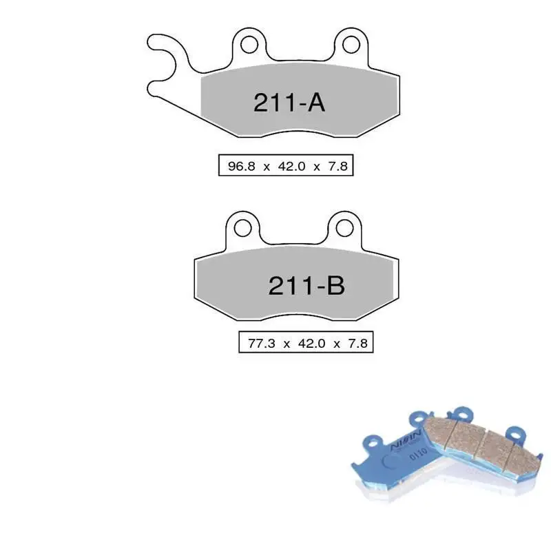 Pastiglie freno posteriori Nissin per Triumph Thruxton 1200 RS 20-22 - Mescola Organica NS 04 442P21104