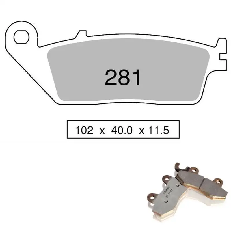 Pastiglie freno posteriori Nissin per Triumph Thunderbird 900 95-03 - Mescola Sinterizzata ST/MX 03 442P28103