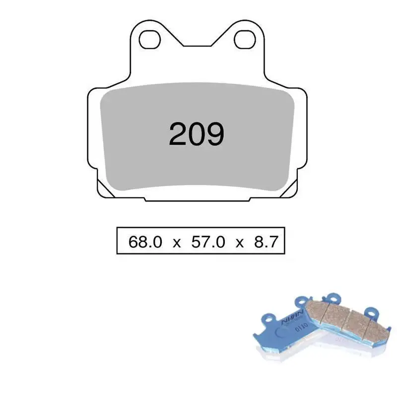 Pastiglie freno posteriori Nissin per yamaha fz 600 87-88 - Mescola Organica NS 04 442P20904