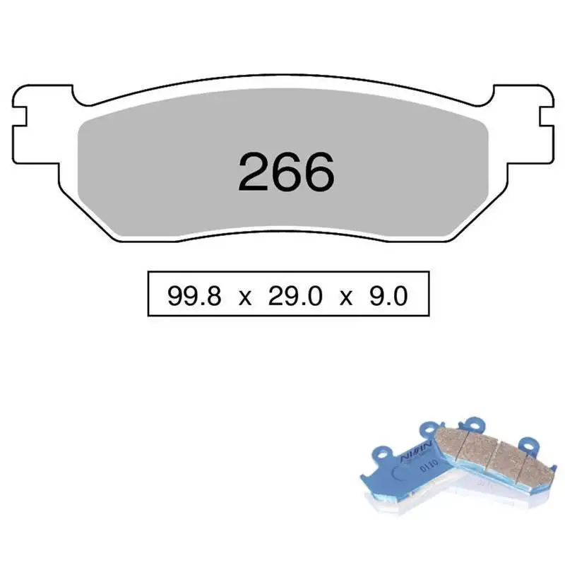 Pastiglie freno posteriori Nissin per Yamaha Majesty 250 ABS 99-04 - Mescola Organica NS 04 442P26604