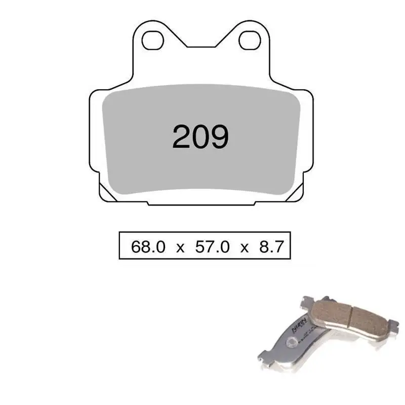 Pastiglie freno posteriori Nissin per Yamaha RD 350 LC 85-94 - Mescola Organica SS 00 442P20900