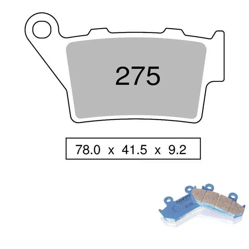 Pastiglie freno posteriori Nissin per Yamaha TT 600 R 98-02 - Mescola Organica NS 04 442P27504
