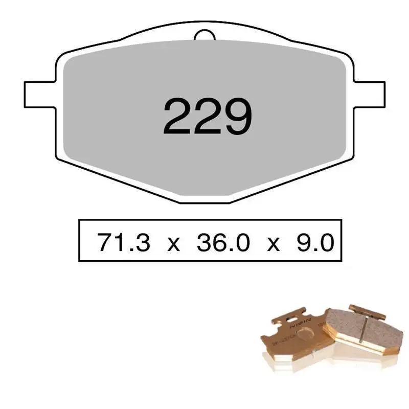 Pastiglie freno posteriori Nissin per Yamaha XT 600 E 90-02 - Mescola Organica Off Road GS 02 442P22902