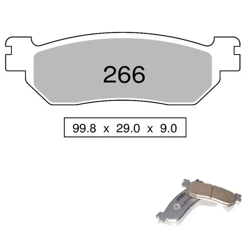 Pastiglie freno posteriori Nissin per yamaha yp 250 r x-max - sport 10-13 - Mescola Organica SS 00 442P26600