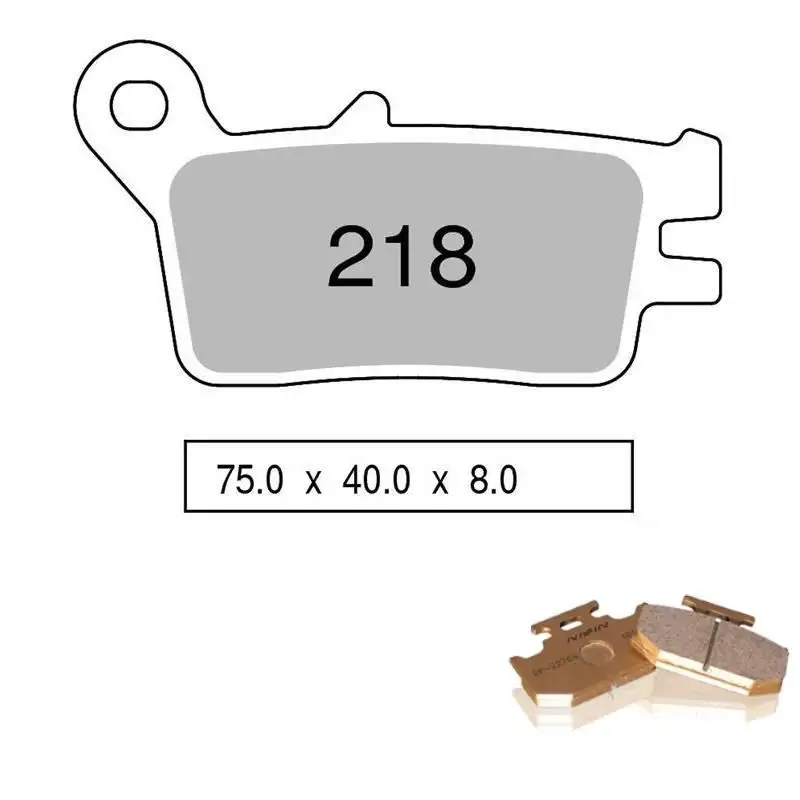 Pastiglie freno posteriori Nissin per Yamaha YZ 125 90-97 - Mescola Organica Off Road GS 02 442P21802