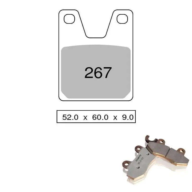 Pastiglie freno posteriori Nissin per yamaha yzf 750 r7 (ow02) race version 99-01 - Mescola Sinterizzata ST/MX 03 442P26703