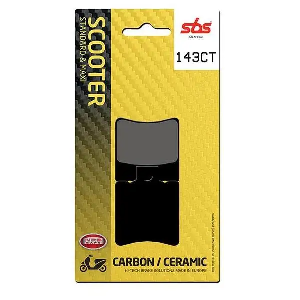 Pastiglie freno posteriori SBS per Aprilia Area51 50 98-00 - Mescola CT Carbon Ceramica Scooter 143CT