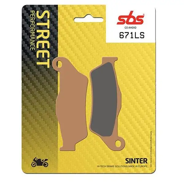 Pastiglie freno posteriori SBS per Aprilia Futura 1000 01-04 - Mescola LS sinterizzata strada 671LS
