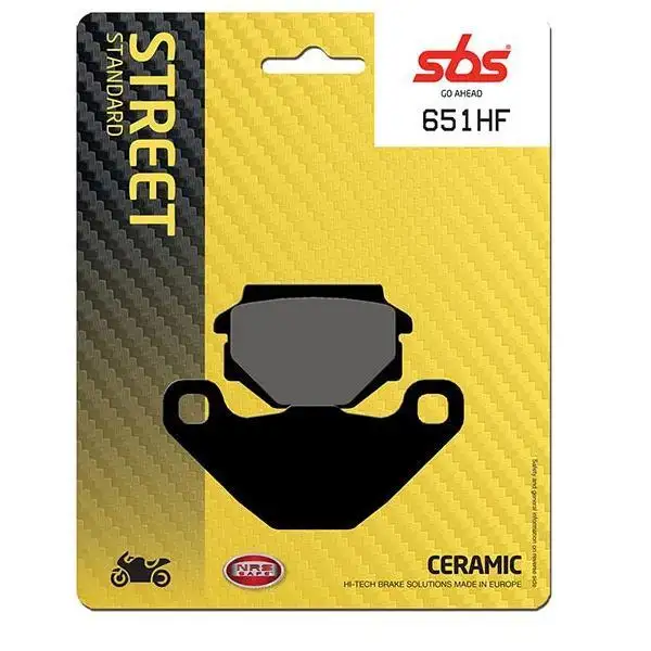 Pastiglie freno posteriori SBS per Aprilia MX 125 SM (11K) 04-06 - Mescola HF ceramica strada 651HF