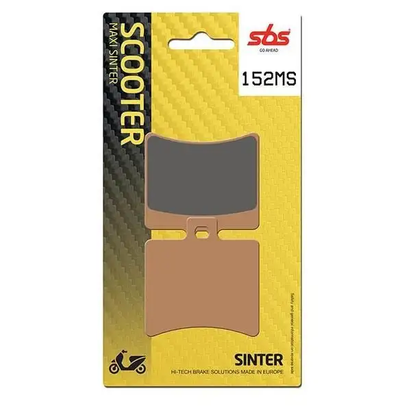 Pastiglie freno posteriori SBS per aprilia sr r h2o 2t e4 50 2018 - Mescola MS Sinterizzata Scooter 152MS