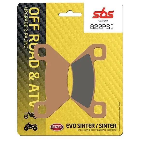 Pastiglie freno posteriori SBS per arctic cat ai 4x4 (fis) 400 05-08 - Mescola PSI-EVO sinterizzata Off-road 822PSI