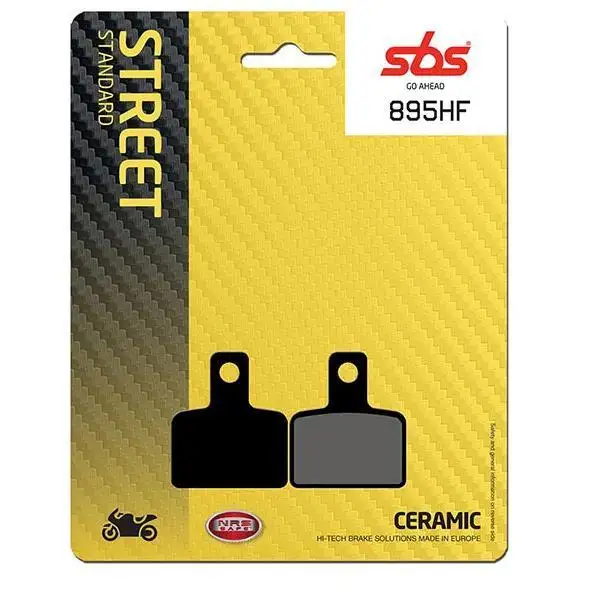 Pastiglie freno posteriori SBS per Beta EVO 300 4T 09-24 - Mescola HF ceramica strada 895HF