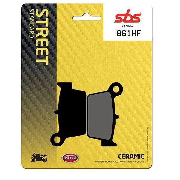 Pastiglie freno posteriori SBS per Beta RR 125 4T 06-24 - Mescola HF ceramica strada 861HF
