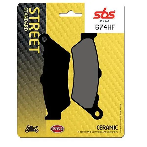 Pastiglie freno posteriori SBS per BMW R 1250 GS Adventure 19-24 - Mescola HF ceramica strada 674HF