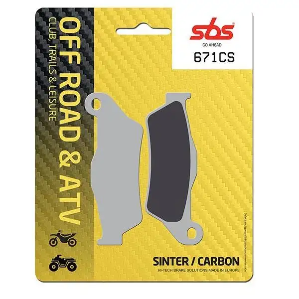 Pastiglie freno posteriori SBS per BMW R nine T 14-24 - Mescola CS Carbon Off-road 671CS