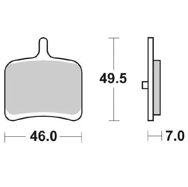 Pastiglie freno posteriori SBS per Buell 1125 CR 09-10 - Mescola LS sinterizzata strada 857LS