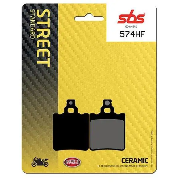 Pastiglie freno posteriori SBS per Cagiva Cruiser 125 1988 - Mescola HF ceramica strada 574HF