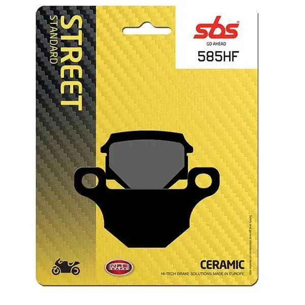 Pastiglie freno posteriori SBS per Derbi Senda 125 R DRD 4T 10-13 - Mescola HF ceramica strada 585HF
