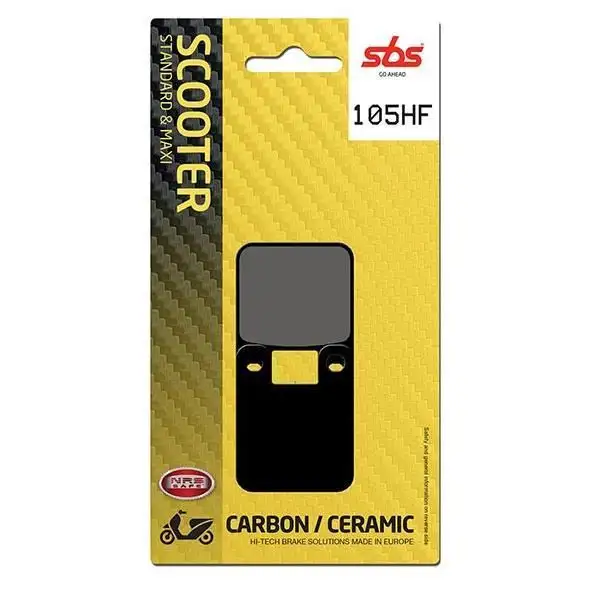 Pastiglie freno posteriori SBS per derbi senda sm drd e1r 50 2003 - Mescola HF ceramica strada 105HF