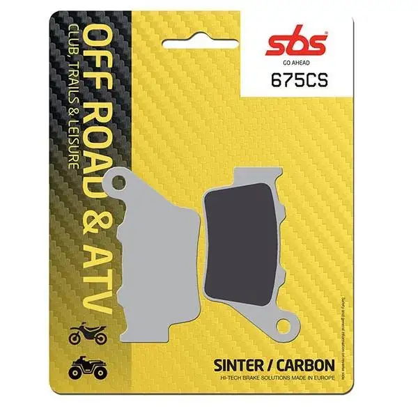 Pastiglie freno posteriori SBS per Ducati Scrambler 800 Enduro 15-18 - Mescola CS Carbon Off-road 675CS