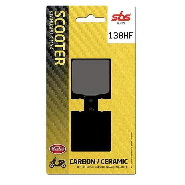 Pastiglie freno posteriori SBS per Ducati SS 600 91-97 - Mescola HF ceramica strada 138HF