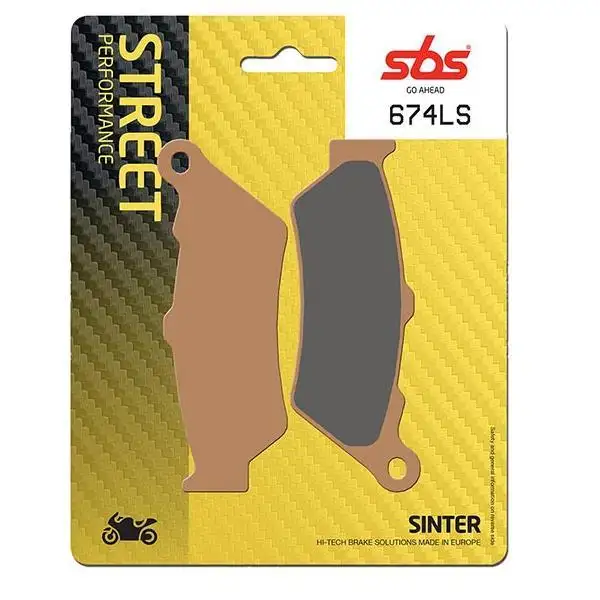 Pastiglie freno posteriori SBS per Ducati X-Diavel 1262 S 16-23 - Mescola LS sinterizzata strada 674LS