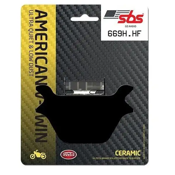 Pastiglie freno posteriori SBS per harley davidson fxrs-con low rider convertible 1340 89-94 - Mescola HF ceramica strada 669HF