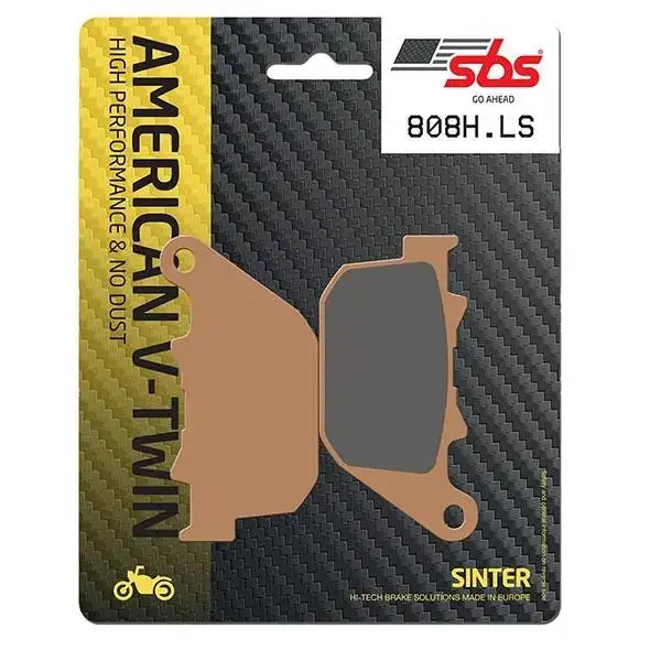 Pastiglie freno posteriori SBS per Harley Davidson XR 1200 08-10 - Mescola LS sinterizzata strada 808LS