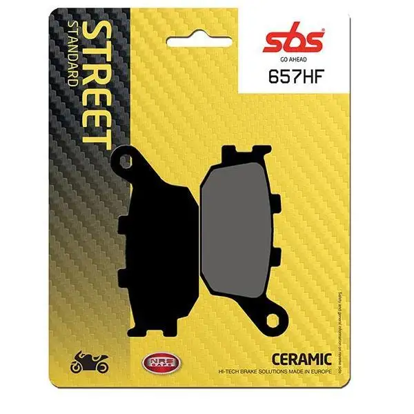 Pastiglie freno posteriori SBS per Honda CBF 1000 ABS 06-10 - Mescola HF ceramica strada 657HF