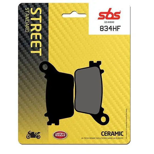 Pastiglie freno posteriori SBS per Honda CBR 1000 RR SP ABS 14-16 - Mescola HF ceramica strada 834HF