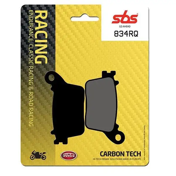 Pastiglie freno posteriori SBS per Honda CBR 600 RR 07-17 - Mescola RQ Carbon TECH pista 834RQ