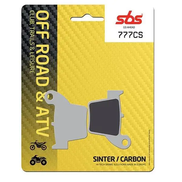 Pastiglie freno posteriori SBS per Honda CRF 450 X 05-17 - Mescola CS Carbon Off-road 777CS