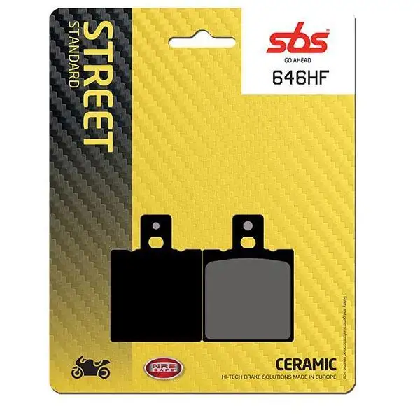 Pastiglie freno posteriori SBS per Honda NSR 125 F 88-90 - Mescola HF ceramica strada 646HF