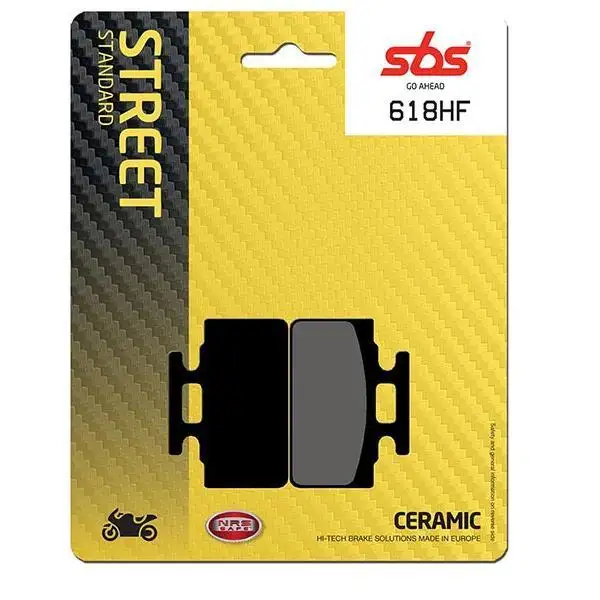 Pastiglie freno posteriori SBS per Honda RS 125 R 91-94 - Mescola HF ceramica strada 618HF