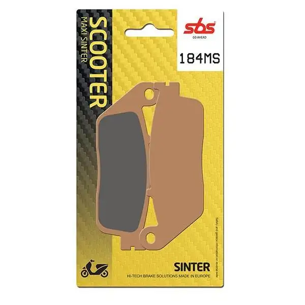 Pastiglie freno posteriori SBS per Honda Silver Wing 400 06-16 - Mescola MS Sinterizzata Scooter 184MS