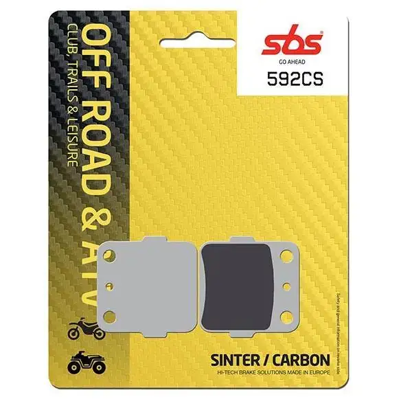 Pastiglie freno posteriori SBS per Husqvarna CR 250 92-94 - Mescola CS Carbon Off-road 592CS