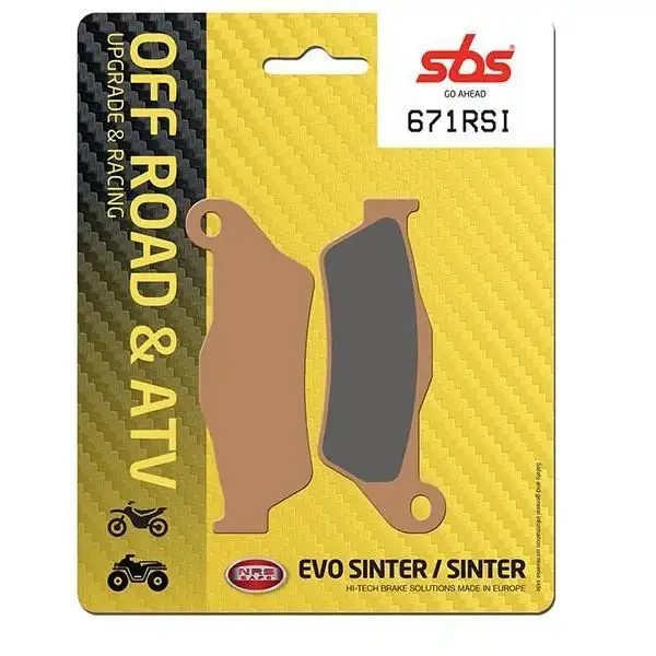 Pastiglie freno posteriori SBS per Husqvarna Norden 901 22-24 - Mescola RSI sinterizzata Off-road 671RSI