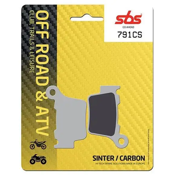 Pastiglie freno posteriori SBS per Husqvarna TC 125 14-24 - Mescola CS Carbon Off-road 791CS