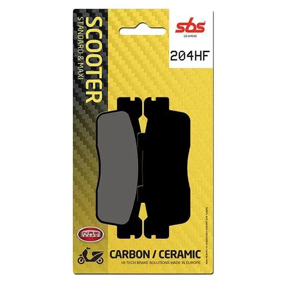 Pastiglie freno posteriori SBS per Kawasaki J 125 ABS 16-21 - Mescola HF ceramica strada 204HF