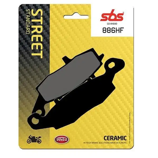 Pastiglie freno posteriori SBS per kawasaki vn vulcan classic fi 1500 00-03 - Mescola HF ceramica strada 886HF