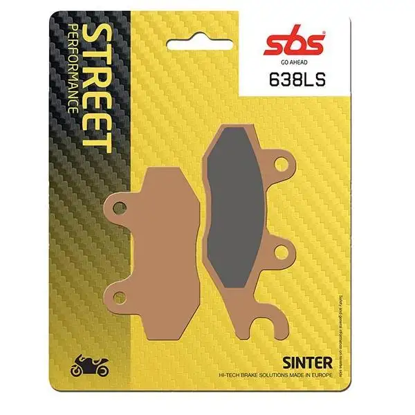 Pastiglie freno posteriori SBS per Kawasaki Z 300 15-16 - Mescola LS sinterizzata strada 638LS (pinza destra)