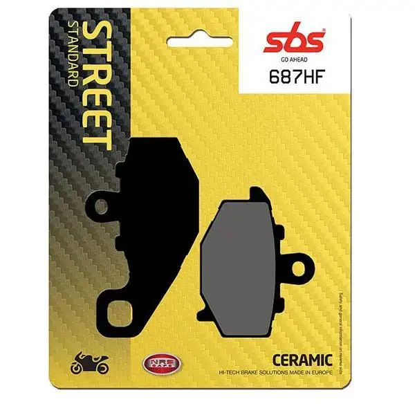 Pastiglie freno posteriori SBS per Kawasaki Z 750 04-06 - Mescola HF ceramica strada 687HF