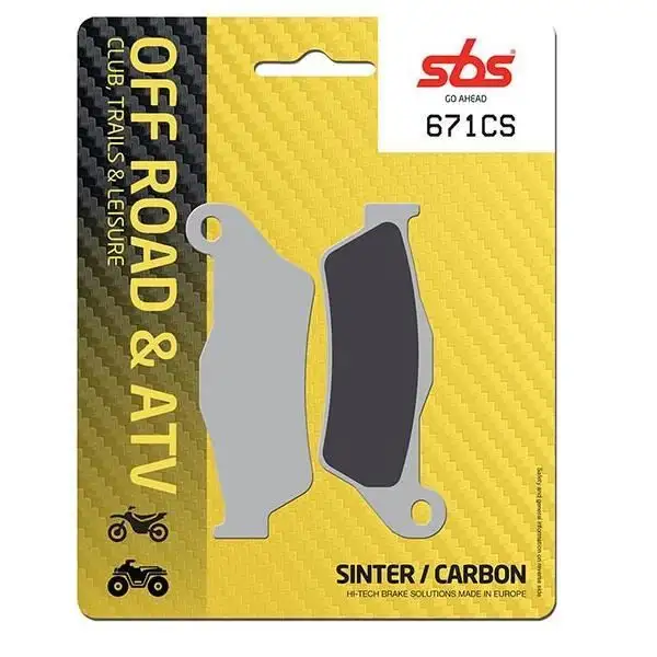 Pastiglie freno posteriori SBS per ktm adventure r rally 790 2020 - Mescola CS Carbon Off-road 671CS