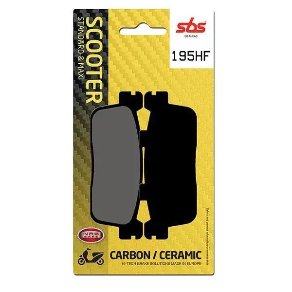 Pastiglie freno posteriori SBS per Kymco Xciting 300 I R 08-14 - Mescola HF ceramica strada 195HF