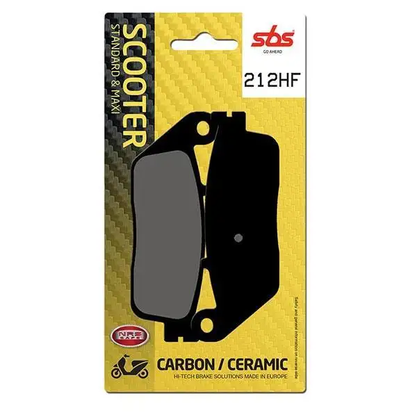 Pastiglie freno posteriori SBS per Kymco Xciting 400 I ABS E4 16-18 - Mescola HF ceramica strada 212HF
