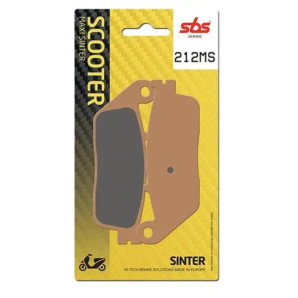 Pastiglie freno posteriori SBS per Kymco Xciting 400 I S E4 18-20 - Mescola MS Sinterizzata Scooter 212MS