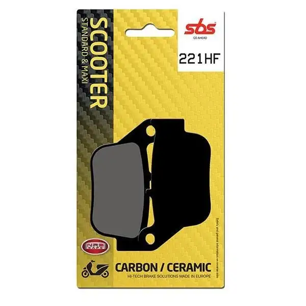 Pastiglie freno posteriori SBS per mbk yp r skycruiser 250 14-16 - Mescola HF ceramica strada 221HF